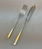 The Finest, Silver Plated 12 Pair Fish Eaters, Fish Forks & Fish Knives, Leighton