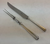 The Finest, Silver Plated Pair Carving Set, Carving Fork & Carving Knife, Leighton.