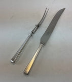 The Finest, Silver Plated Pair Carving Set, Carving Fork & Carving Knife, Leighton.