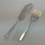 The Finest, Silver Plated Pair Fish Servers, Fish Serving Fork & Fish Serving Knife, Leighton.