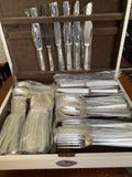 "Silver Flatware, 84 Pieces Set , Leighton. "