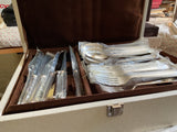"Silver Flatware,72 Pieces Set , Leighton. "