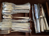 "Silver Flatware,72 Pieces Set , Leighton. "
