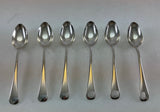 Silver Set 6- Seven Piece Place-Setting, 42 Pieces Rattail.