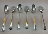 Silver Set 6- Seven Piece Place-Setting, 42 Pieces Rattail.