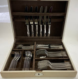 Silver Set 6- Seven Piece Place-Setting, 42 Pieces Rattail.