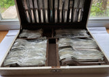 "Silver Flatware, 84 Pieces Set , Leighton. "