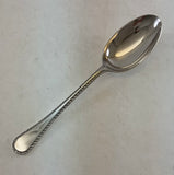 The Finest, Silver Plated Dessert Spoon, Feather Edge .