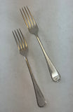 The Finest, Silver Plated Dessert/Salad Fork,&nbsp;Feather Edge.