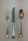 The Finest, Silver Plated Dessert Spoon, Feather Edge .