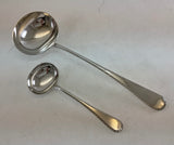 The Finest, Silver Plated Soup Ladle, Feather Edge.