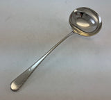 The Finest, Silver Plated Soup Ladle, Feather Edge.