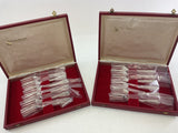 Silver Plated Set of 12 Pastry Forks, La Regence