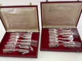 Silver Plated Set of 12 Pastry Forks, La Regence