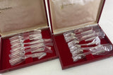 Silver Plated Set of 12 Pastry Forks, La Regence