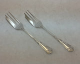 Silver Plated 12 Pastry Forks Set , La Regence