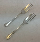 Silver Plated Set of 12 Pastry Forks, La Regence