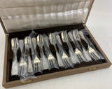 Silver Plated 12 Pastry Forks Set , La Regence
