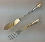 Silver Fish Set of 12 Pair Fish Eaters &  Fish Servers, La Regence
