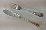 Silver Plated 1 Pair Fish Eaters, Fish Fork & Fish Knife, La Regence .
