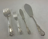 Silver Plated 1 Pair Fish Eaters, Fish Fork & Fish Knife, La Regence .