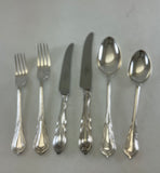 Complete Cutlery Set for 12, including Fish Eaters & Serving Pieces, 132 Pcs, Lily