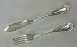 Silver Fish Set for 12 Including Fish Eaters & Fish Servers, Lily.