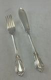 Silver 12 Pair Fish Eaters, Fish Forks &amp; Fish Knives,&nbsp;Lily.