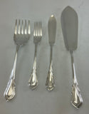 Silver Pair Fish Eaters, Fish Fork & Fish Knife, Lily.