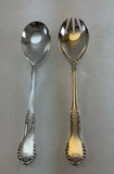 The Finest, Silver Pair Salad Servers, Chesterfield.