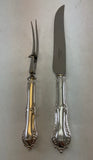 The Finest, Silver Pair Carving Set, Carving Fork & Carving Knife, Chesterfield.