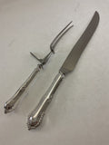 The Finest, Silver Pair Carving Set, Carving Fork & Carving Knife, Chesterfield.