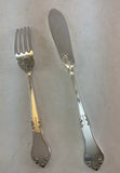 Silver Set of 12 Pair Fish Eaters, Fish Forks & Fish Knives, Chesterfield.