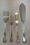 Silver Plated Pair Fish Servers, Fish Serving Fork & Fish Serving Knife, Chesterfield.