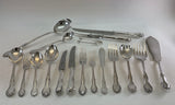 The Finest, Silver Complete European Cutlery Set 145 Pieces, Chesterfield Pattern