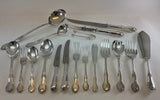 The Finest, Silver Complete European Cutlery Set 145 Pieces, Chesterfield Pattern