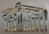 The Finest, Silver Complete European Cutlery Set 145 Pieces, Chesterfield Pattern