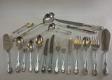 The Finest, Silver Complete European Cutlery Set 145 Pieces, Chesterfield Pattern