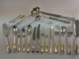 The Finest, Silver Complete European Cutlery Set 145 Pieces, Chesterfield Pattern