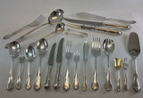 The Finest, Silver Complete European Cutlery Set 145 Pieces, Chesterfield Pattern