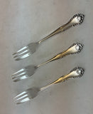 The Finest, Silver Set of 6 Pastry Forks , Chesterfield.