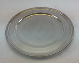 Silver Round Platters Beaded, 11.5  in.