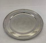 Silver Round Platters Beaded, 11.5  in.