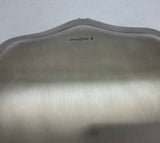 Silver Scalloped Edge Salver , Gadroon Mount 10 in.