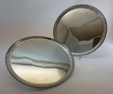 Silver Wonderful Beaded Salver with Feet.