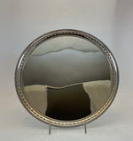 Silver Wonderful Beaded Salver with Feet.
