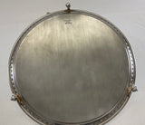Silver Wonderful Beaded Salver with Feet.
