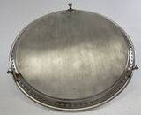 Silver Wonderful Beaded Salver with Feet.