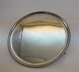 Silver Wonderful Beaded Salver with Feet.