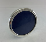 Quality Tarnish-Proofed Round Silver Plated Photo Frame, Plain